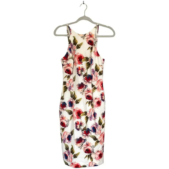 NWT BLACK HALO Alexandria Sheath Dress Impasto Floral Size 2 Cocktail - Picture 3 of 9